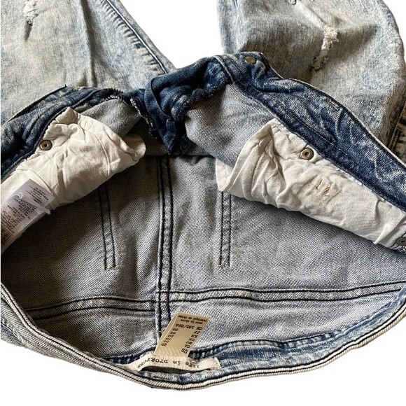 Life in Progress Women's Acid Wash Distressed Jeans Size 27 Slim Grunge Y2K - Picture 7 of 10